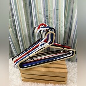 Lot Of 24 Plastic Tubular Shirt Pants Dress Hangers Organize Multicolor EUC